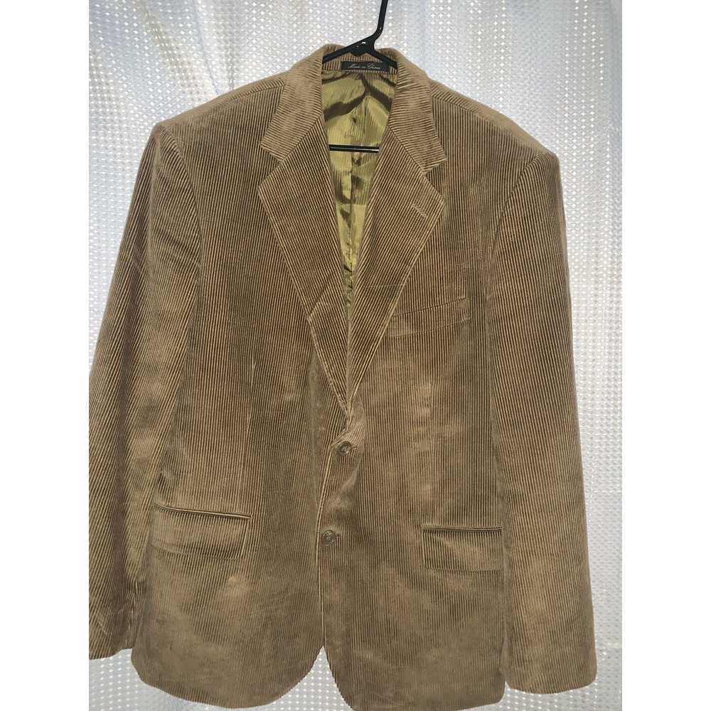 JG Hook Mens Light Brown‎ Corduroy Blazer